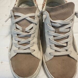 Stylish Tan and Cream Dolce Vita Sneakers